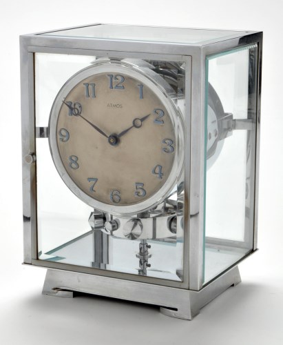 Lot 1295 - A 1930's Reutter Atmos clock, with label...