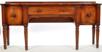 Lot 1321 - A Regency mahogany sideboard, the breakfront...