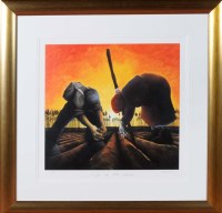 Lot 33 - Mackenzie Thorpe (1956-) ''LIFE IN THE LAND''...