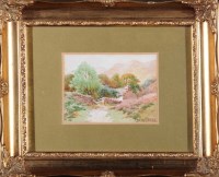 Lot 89 - Harry James Sticks (1864-1938) A COTTAGE IN...