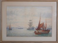 Lot 100 - Bernard Benedict Hemy (1845-1913) A FISHING...