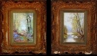 Lot 138 - Benjamin D*** Sigmund (fl.1880-1904) SWANS ON...