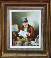Lot 187 - David Yorke (20th Century) AN ELDERLY TRUMPET...