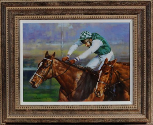 Lot 205 - Graham Isom (1945-) ''ASCOT: PHILIP CORNES'...