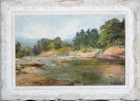 Lot 237 - Frank Thomas Carter (1853-1934) TREES ALONG A...