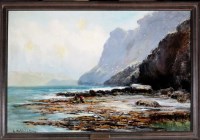Lot 247 - Henry Hadfield-Cubley, RA (1858-1934) ''CLIFFS...