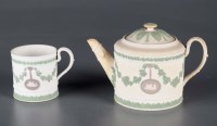 Lot 300 - Wedgwood: a finely potted three colour Jasper...