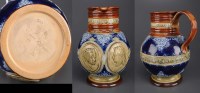 Lot 310 - Doulton Lambeth: a Queen Victoria Diamond...