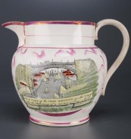Lot 331 - Dixon & Co, Sunderland: a pink lustre and...