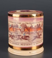 Lot 347 - A rare buff pottery tankard for the 1826...