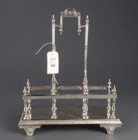 Lot 511 - An EPNS three-bottle decanter stand, by...