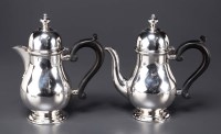 Lot 521 - An Edward VIII coffee pot and matching hot...