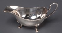 Lot 534 - An Elizabeth II sauce boat, by Frank Cobb & Co....