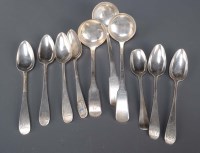 Lot 598 - Three George III sauce ladles, by R. & D.,...