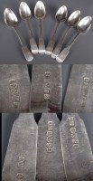 Lot 637 - Two George IV tablespoons, by James Mckay,...