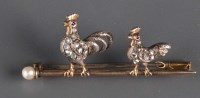 Lot 913 - A late Victorian diamond and ruby brooch,...