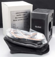 Lot 1151 - A Rolleiflex black leather case for a 2.8 GX...