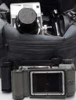 Lot 1169 - A Mamiya Press Super 23 camera, with tilt and...