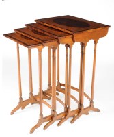 Lot 1354 - A quartetto nest of Regency style graduated...