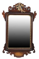 Lot 1357 - A Georgian style mahogany parcel gilt wall...