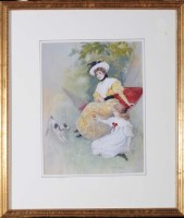 Lot 43 - Dudley Hardy (1865-1922) ''THE GARDEN SWING'' -...