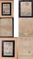 Lot 49 - Moghul School DECORATED MANUSCRIPTS DEPICTING...