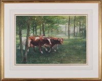 Lot 54 - David Thomas Robertson (1879-1952) A WOODLAND...