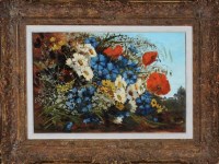 Lot 135 - M*** W*** (Munich School) FLOWERS IN A...