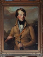 Lot 137 - 19th Century English School A HALF-LENGTH...