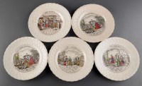 Lot 290 - ''The Bottle'': a part set of daisy plates,...