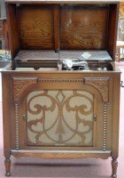 Lot 422A - A floor standing Gilbert & Co. gramophone, the...