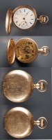 Lot 757 - A gilt metal gentleman's Hunter pocket watch,...