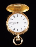 Lot 768 - A Victorian gentleman's 18ct. gold hunter...