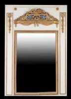 Lot 998 - A fine French Louis Seize trumeau with painted...