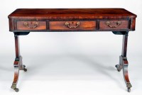 Lot 1011 - A Regency rectangular rosewood centre table,...