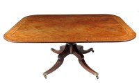 Lot 1072 - A late George III rectangular mahogany...