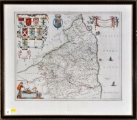 Lot 2 - William Blaeu ''Comitatus Northumbria...