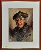 Lot 29 - Raeburn Dobson ''Anna Mhor - The Gaelic Bard''...