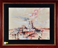 Lot 38 - Antoni Sulek Lindisfarne Castle signed and...