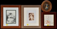 Lot 48 - Various Artists A miniature oval bust portrait...