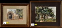 Lot 49 - A*** Hurst A ruined church signed and dated...
