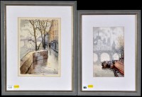 Lot 105 - M*** Tellier ''Paris: Le Quai De Bourbon'';...