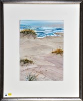 Lot 108 - Nancy Tuttle May Waves breaking on a beach...