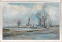 Lot 156 - John Alan Cumiskey ''Farm on Somerset Levels''...