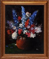 Lot 158 - Arthur Bateman Flowers in an earthenware pot...