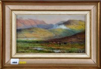 Lot 190 - Louis Bosworth Hurt Highland cattle in a glen...