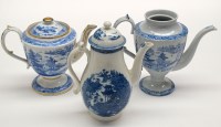 Lot 7 - A Worcester soft paste coffee pot, c.1780,...