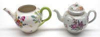 Lot 57 - Bow large globular teapot, c.1760, decorated...