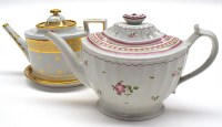Lot 64 - Two Coalport 'John Rose' teapots, one...