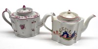 Lot 72 - A Factory X commode-shaped hard paste teapot,...